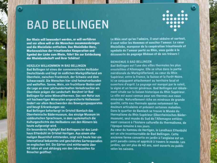 Vogesenblick Apartment Bad Bellingen Bagian luar foto